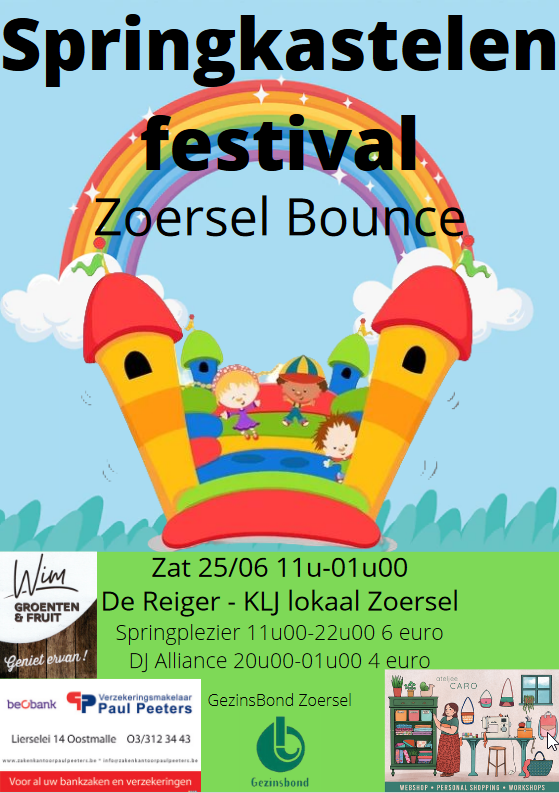 2022 Zoersel bounce affiche flyer 2022